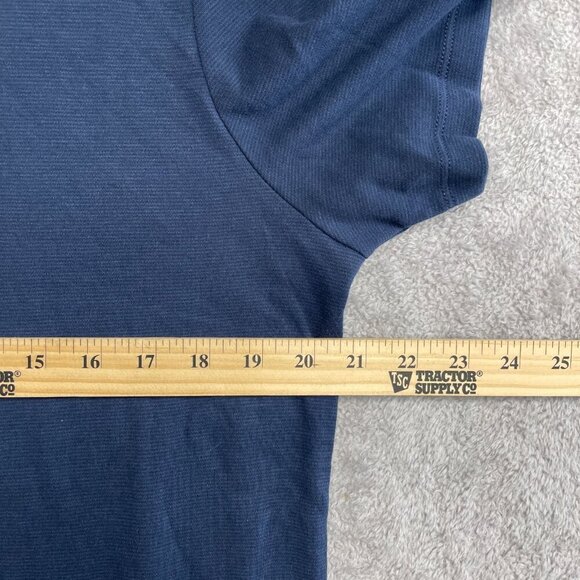 NEW Banana Republic Men's M Luxe Touch Performance Tee 100% Cotton Navy Blue - Picture 5 of 8